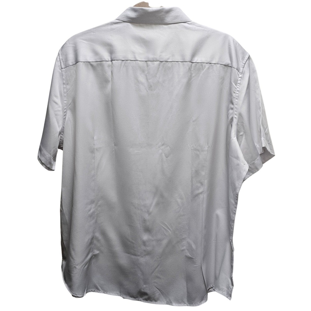J.VER Womens White Short Sleeve Button Down Shirt Plus Size 2XL Professional - Picture 5 of 7
